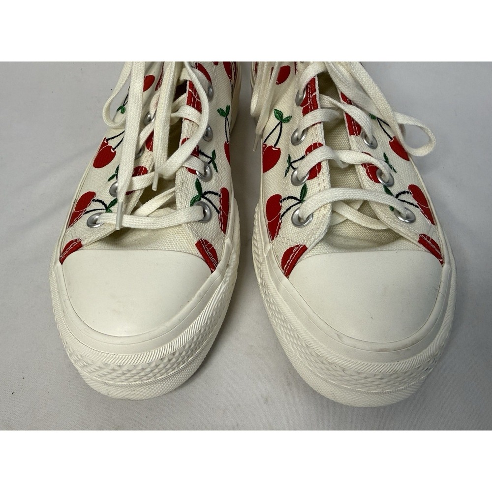 Converse Women's Sz 9 Chuck Taylor All Star Lift High Top Sneaker Shoes Cherries - Picture 5 of 12